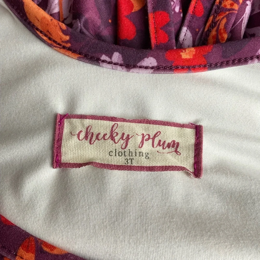Cheeky Plum Purple and Red Floral Dress